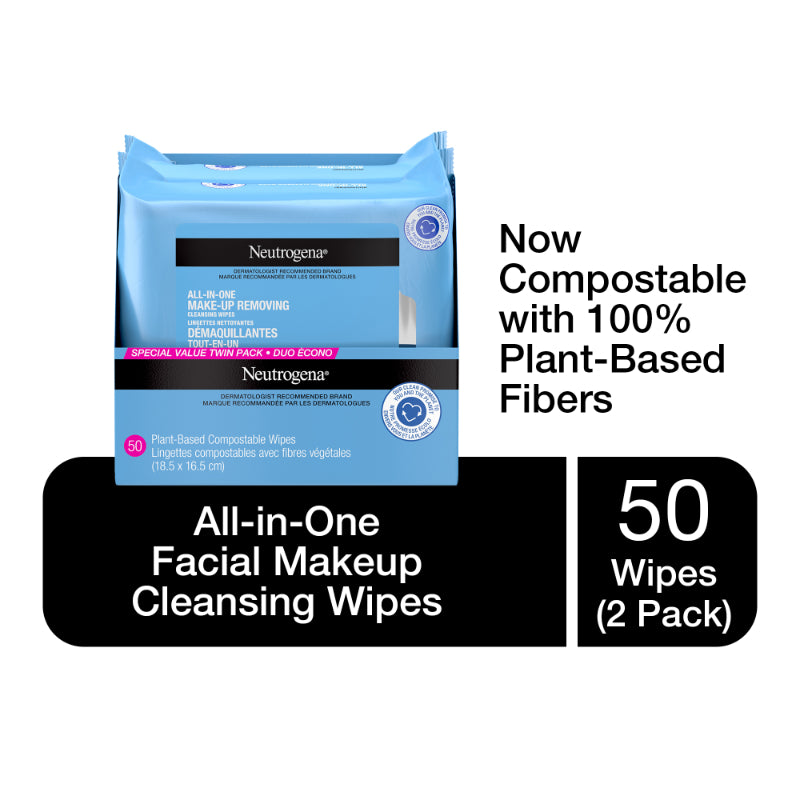 Limpiador Facial Todo en Uno Make-up Removing Toallitas Neutrogena