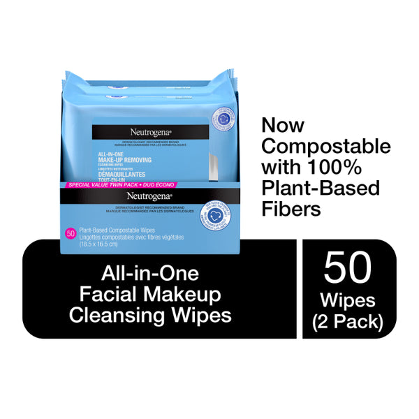 Limpiador Facial Todo en Uno Make-up Removing Toallitas Neutrogena