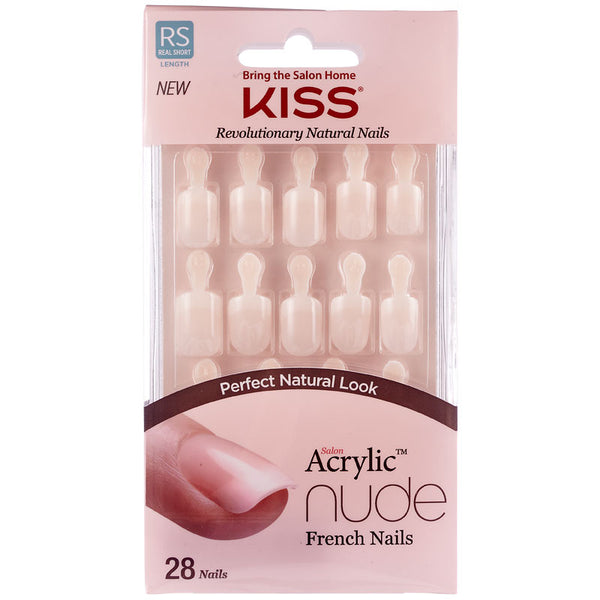 Uñas Postizas Acrílicas Francesas Nude KISS SALON NAIL