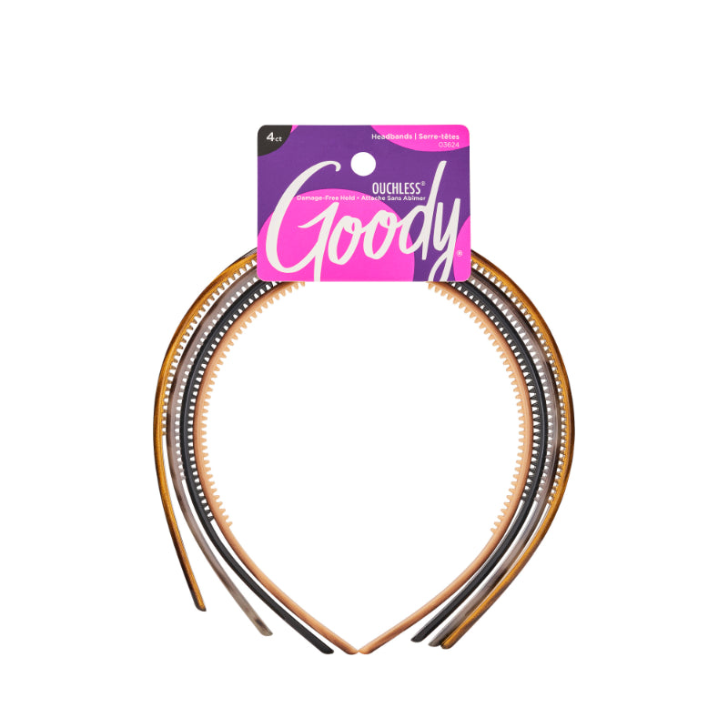 Cintillos Delgados Estampados Classics 4 un. GOODY