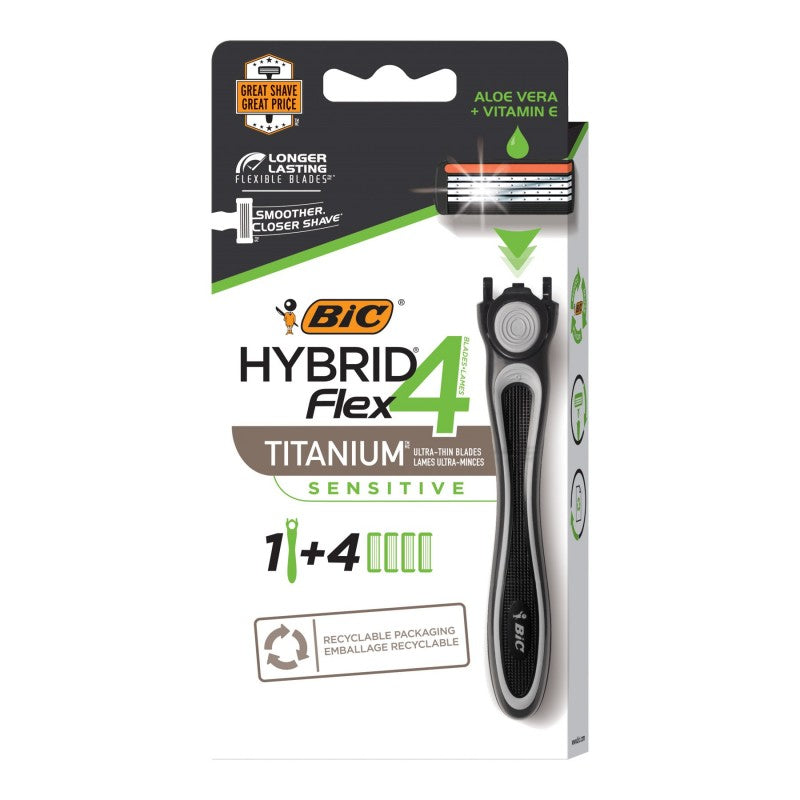 Set de Afeitadora Hybrid Flex 4 Hombre 4 piezas BIC