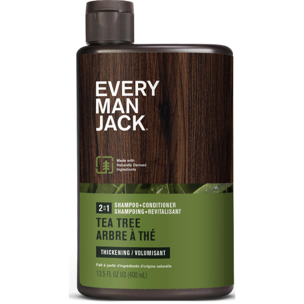 Shampoo y Acondicionador 2 en 1 Árbol de Té 400 ml Every Man Jack