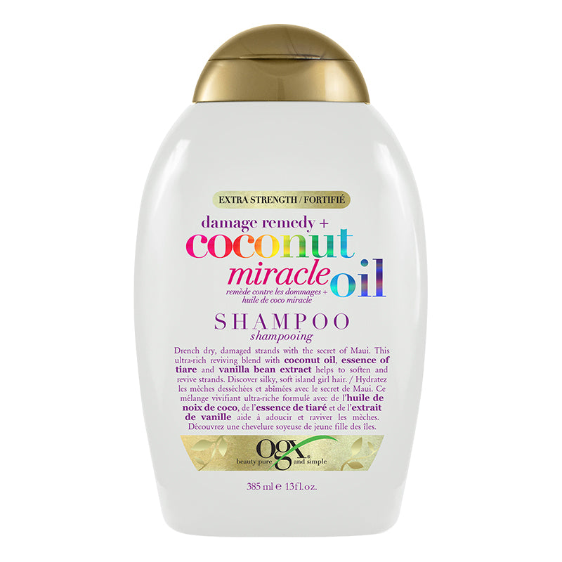Shampoo Extra Fuerte Damage Remedy + Coco Miracle Aceite OGX