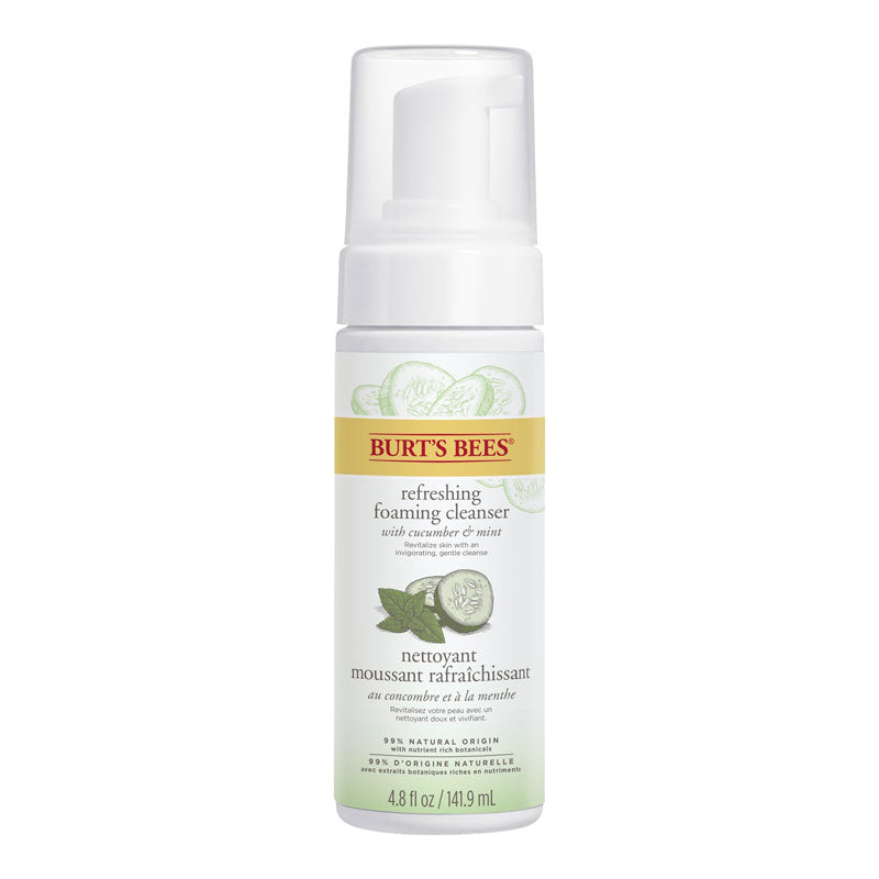 Limpiador Facial en Espuma Pepino y Menta 141,9 ml Burt's Bees
