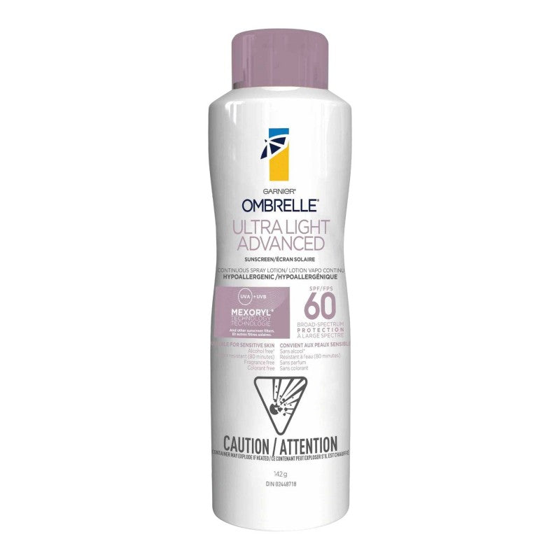 Protector Solar Garnier Ultra Ligero Avanzado 142 g Ombrelle