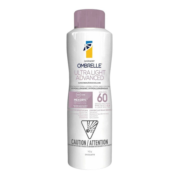 Protector Solar Garnier Ultra Ligero Avanzado 142 g Ombrelle