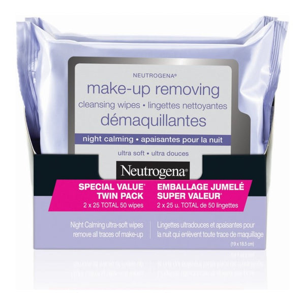 Toallitas Desmaquillantes Noche 2 x 25 un. Neutrogena