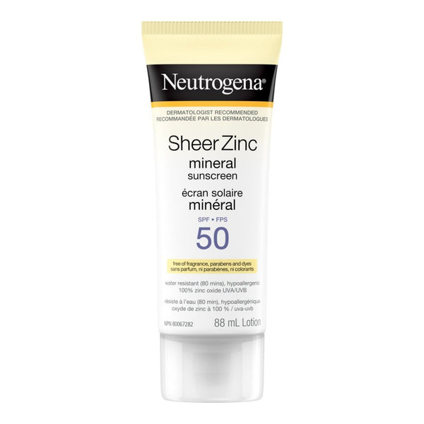 Protector Solar Mineral Sheer Zinc SPF 50 88 ml Neutrogena