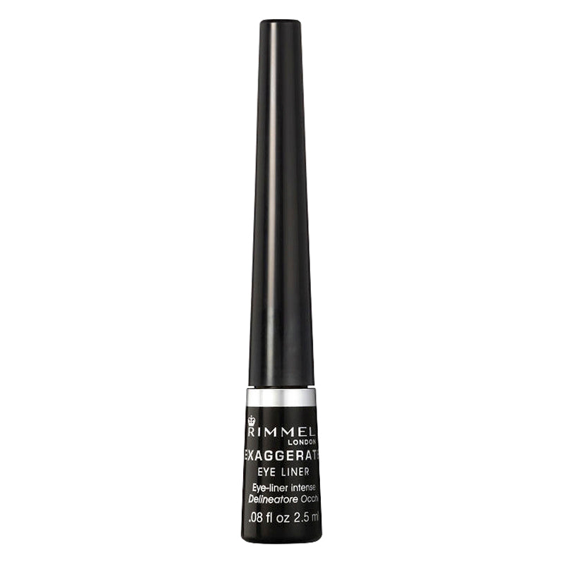 Maquillaje de Ojos Liquid Delineador De - Black Rimmel Exaggerate