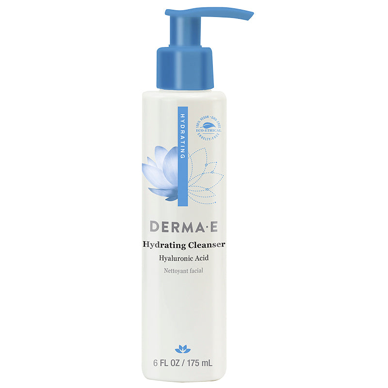 Limpiador Facial Hydrating Ácido Hialurónico Suave 175 ml Derma E