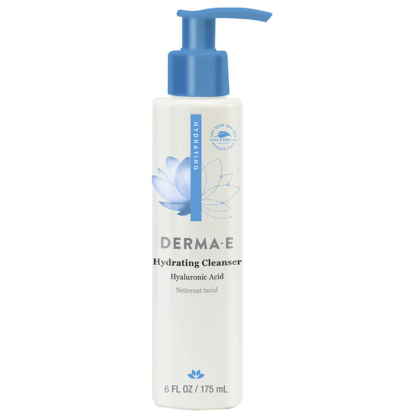 Limpiador Facial Hydrating Ácido Hialurónico Suave 175 ml Derma E