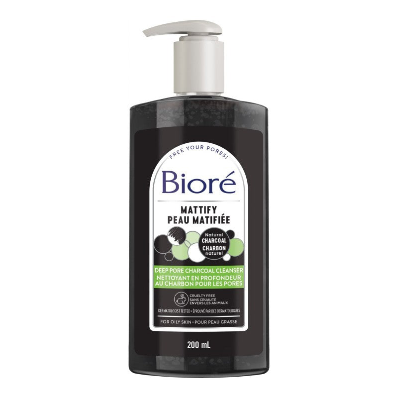 Limpiador Facial de Poros Carbón Activado 200 ml Bioré