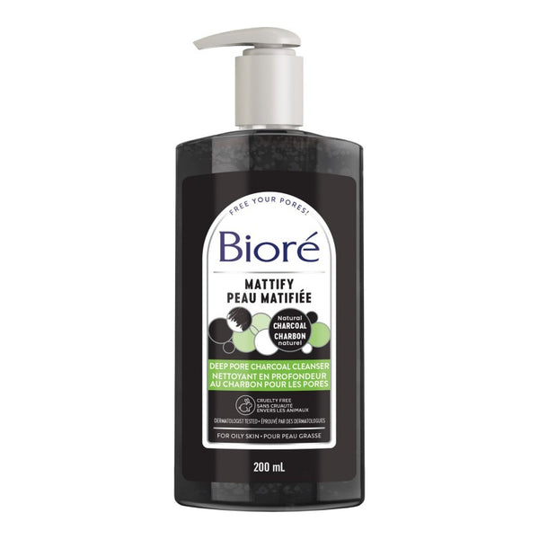 Limpiador Facial de Poros Carbón Activado 200 ml Bioré
