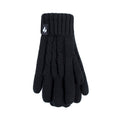 Guantes de Punto para Mujer Negro Talla L HEAT HOLDERS