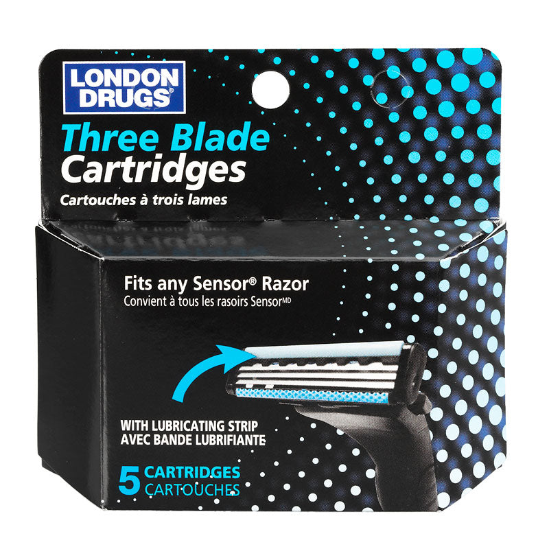 Cartuchos de Afeitar de Tres Hojas 5 Unidades London Drugs
