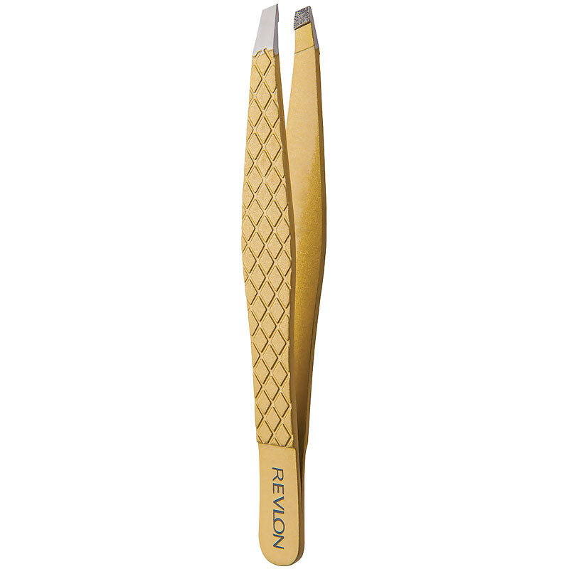 Pinza de Cejas Punta Oblicua Gold Series Revlon Beauty Tools