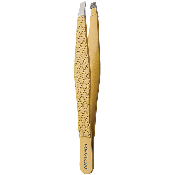 Pinza de Cejas Punta Oblicua Gold Series Revlon Beauty Tools