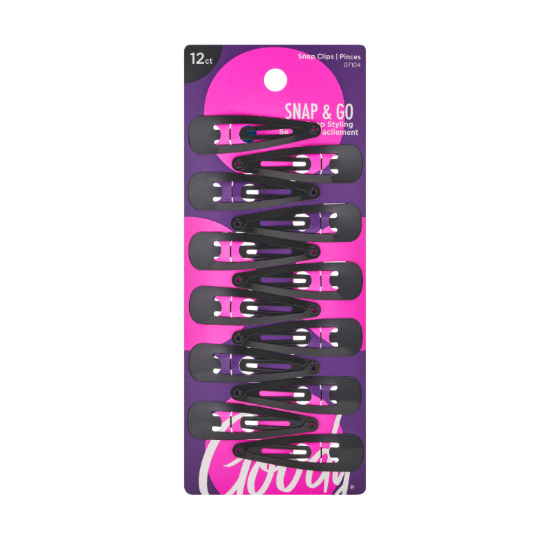 Pinzas para el Pelo Classics Negras 12 unidades GOODY