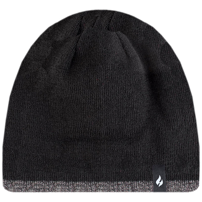 Gorro para Hombre con Ribete en Contraste Negro HEAT HOLDERS