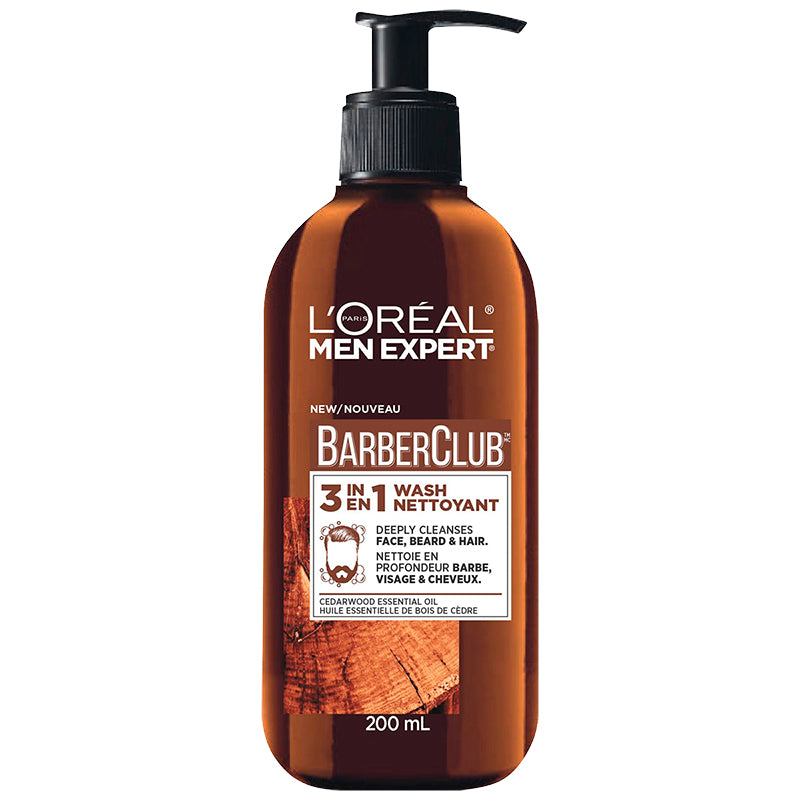 Gel Limpiador 3 en 1 BarberClub 200 ml L'OREAL MEN EXPERT BARBER CLUB