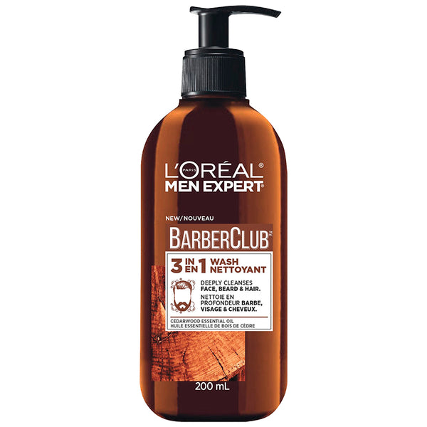 Gel Limpiador 3 en 1 BarberClub 200 ml L'OREAL MEN EXPERT BARBER CLUB