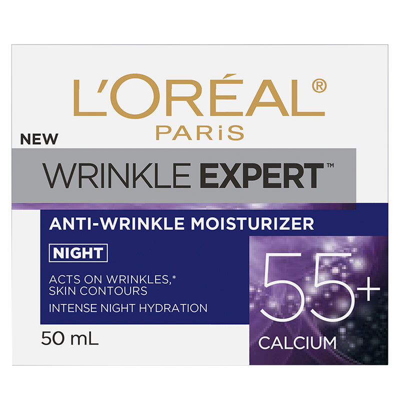 Crema Facial de Noche 55+ Calcio 50 ml L'Oréal
