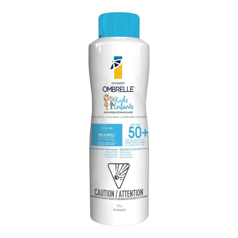 Protector Solar Garnier Niños Ultra Suave Loción Spray 122 g Ombrelle