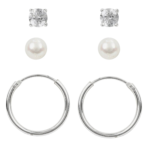 Set de 3 Aros de Plata Charisma COLLECTION