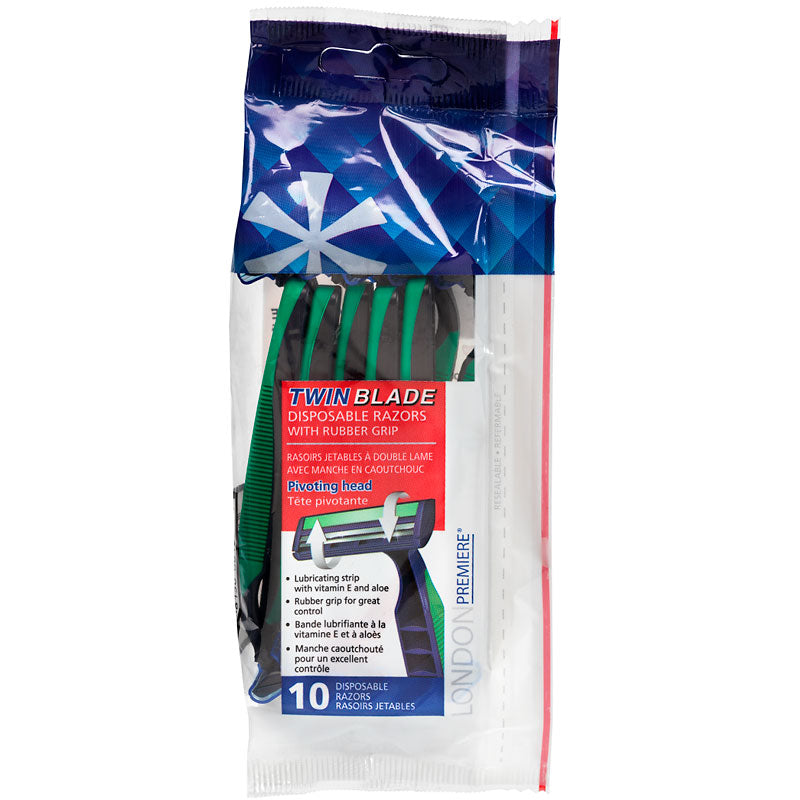 Máquinas de Afeitar Desechables Doble Hoja 10 un London Premiere