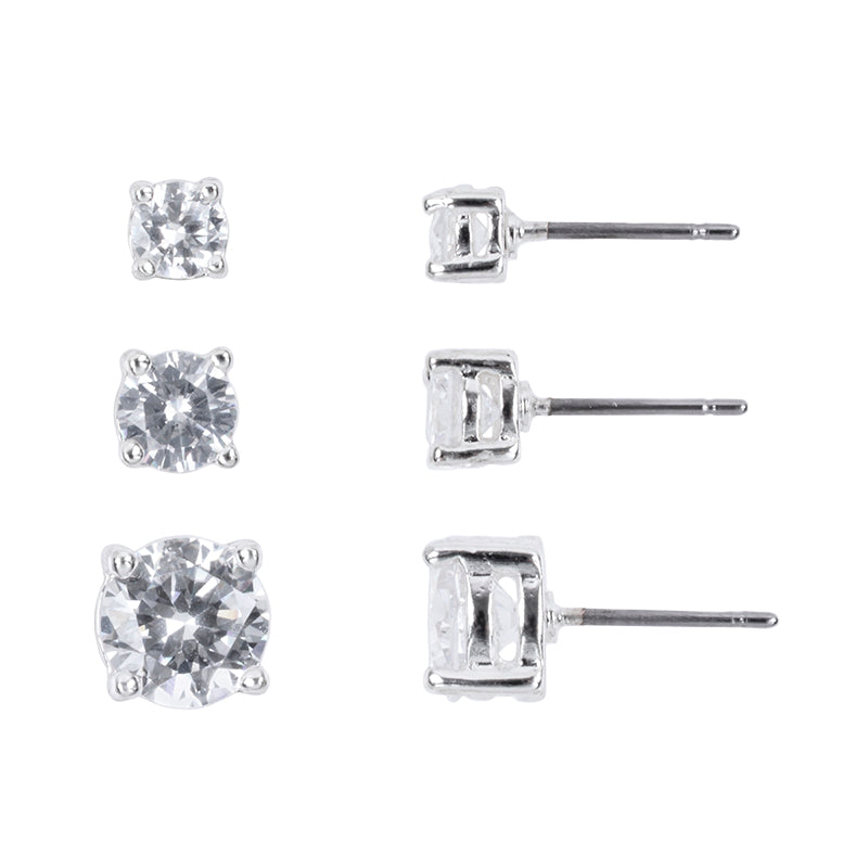 Set de Aros Trío de Circonita Cúbica NINE WEST