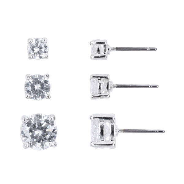 Set de Aros Trío de Circonita Cúbica NINE WEST
