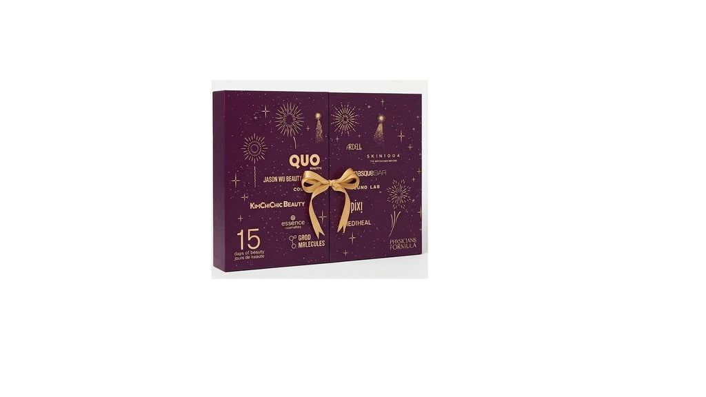 Calendario de Adviento Quo Beauty "15 Days of Beauty" – Set de Regalo Multimarca Importado de Canadá