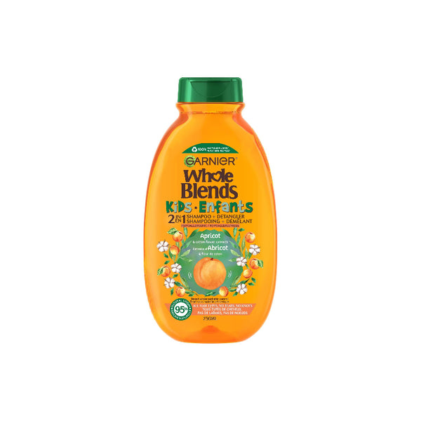 Shampoo Niños 2 en 1 Desenredante 250 ml Garnier Whole Blends
