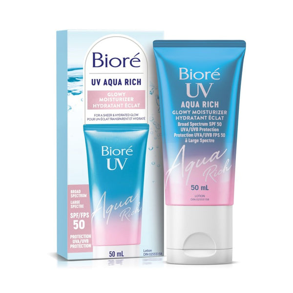 Crema Facial UV Aqua Rico en Nutrientes Glowy Hidratante 50 ml Biore