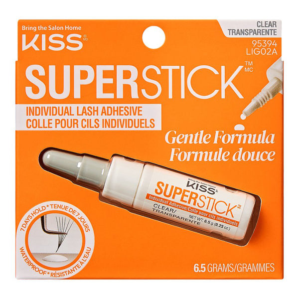 Pegamento para Pestañas Superstick Transparente Kiss