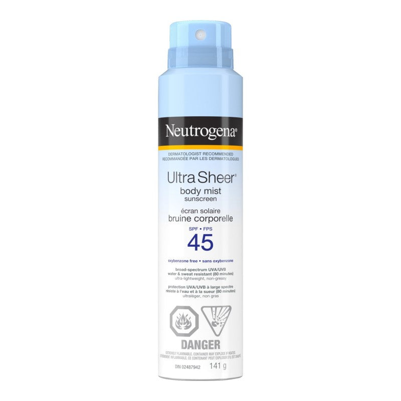 Protector Solar Ultra Sheer Bruma Corporal - SPF45 141 g Neutrogena