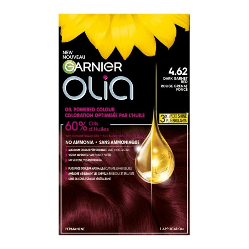 Tintura Permanent Cabello Color - Dark Garnet Red (4.62) Garnier Olia