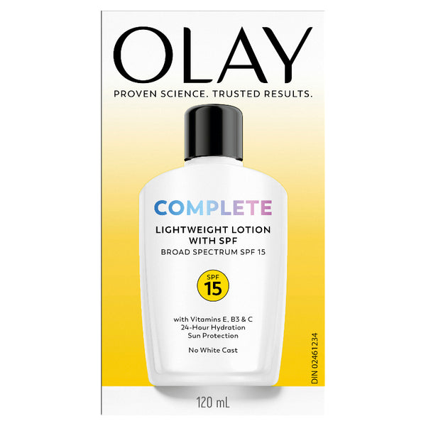 Crema Facial Todo el Día UV Hidratante Loción 120 ml Olay Complete