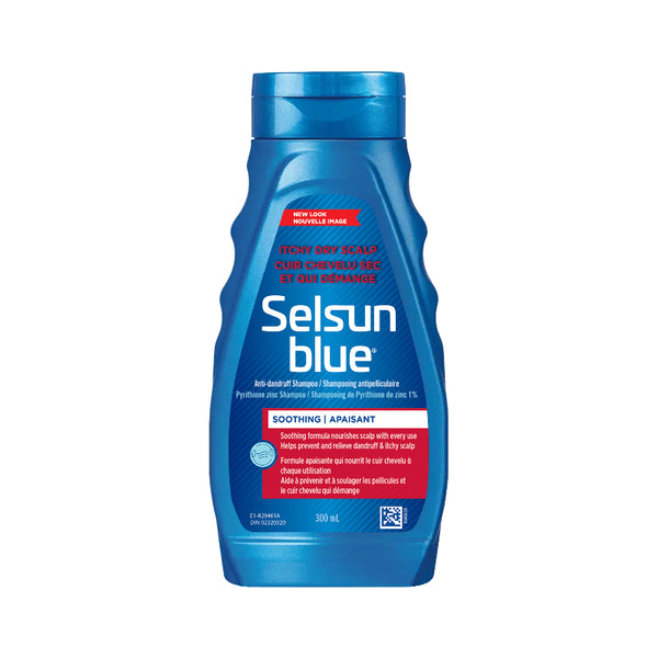 Shampoo Anticaspa Blue Cuero Cabelludo Seco 300 ml Selsun