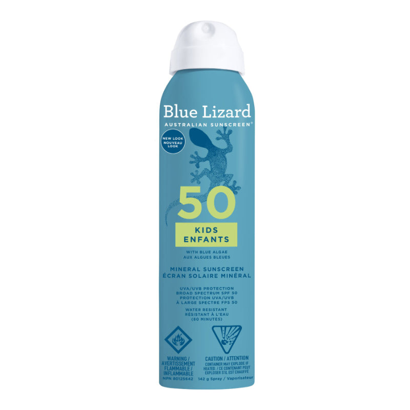 Protector Solar Mineral en Spray para Niños SPF 50 142 g Blue Lizard