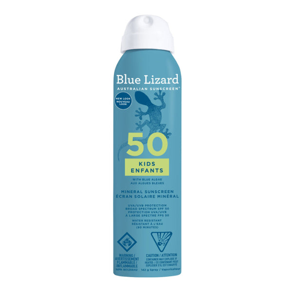 Protector Solar Mineral en Spray para Niños SPF 50 142 g Blue Lizard