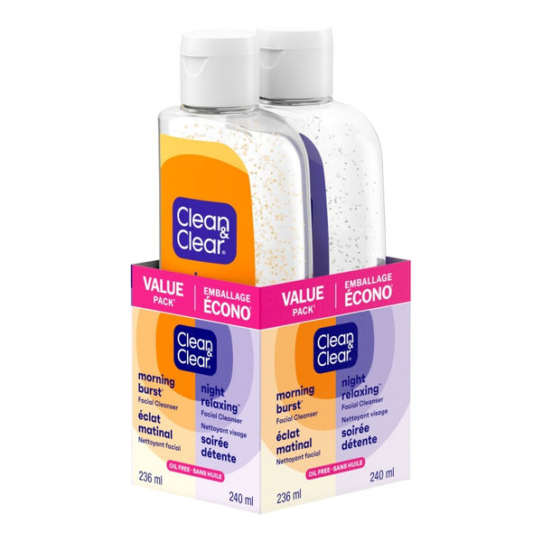Set Limpiador Facial Morning Burst Día y Noche 2 Piezas Clean & Clear