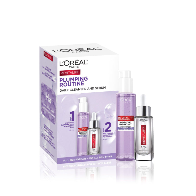 Kit Facial Revitalift Limpiador y Sérum 2 Piezas L'OREAL