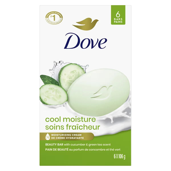 Barra de Jabón Pepino y Té Verde 6 Unidades Dove