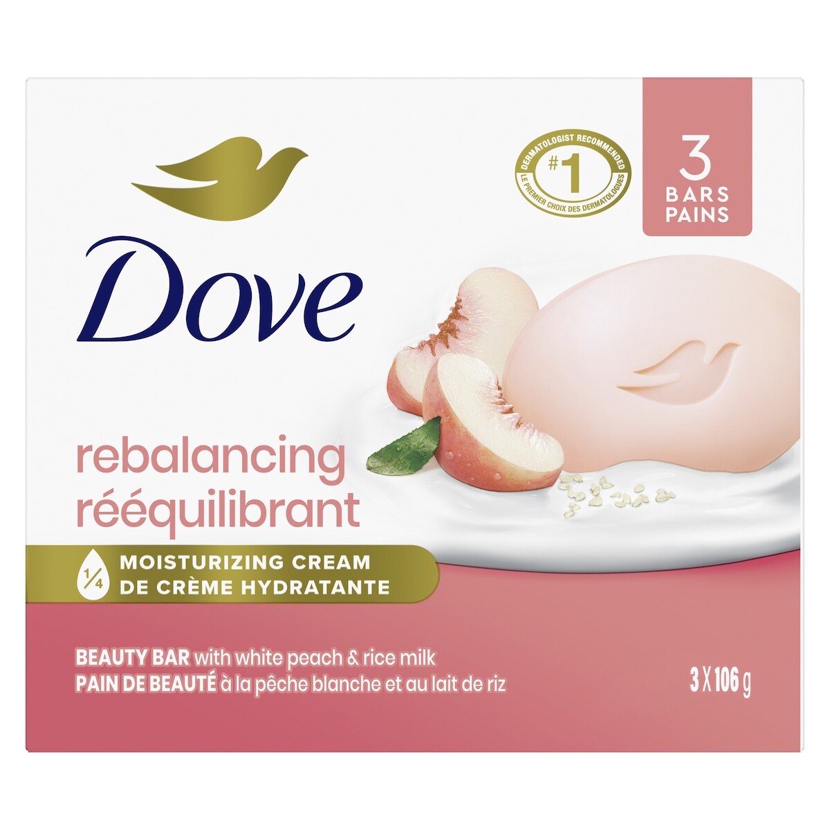Hidratante Facial Barra de Belleza Limpiador Suave Hydrate Dove