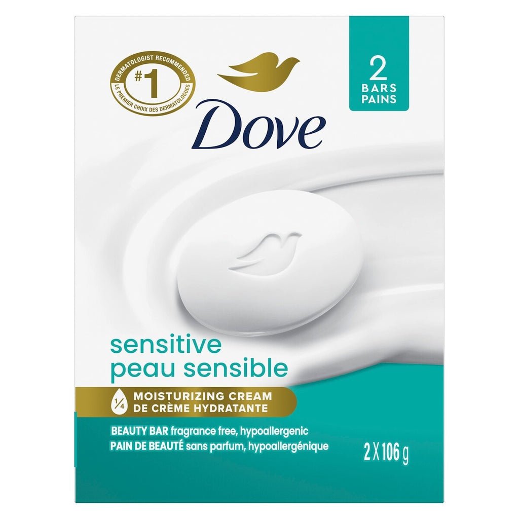 Barra de Jabón Piel Sensible Pack de 2 106 g Dove