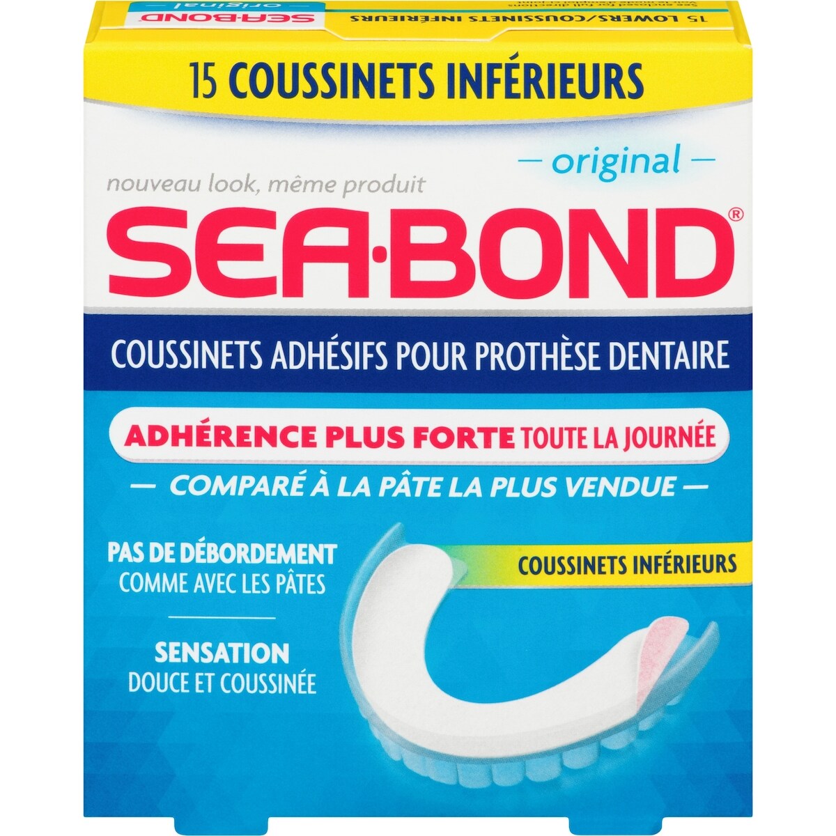 Adhesivos para Prótesis Dental Inferior Sea Bond