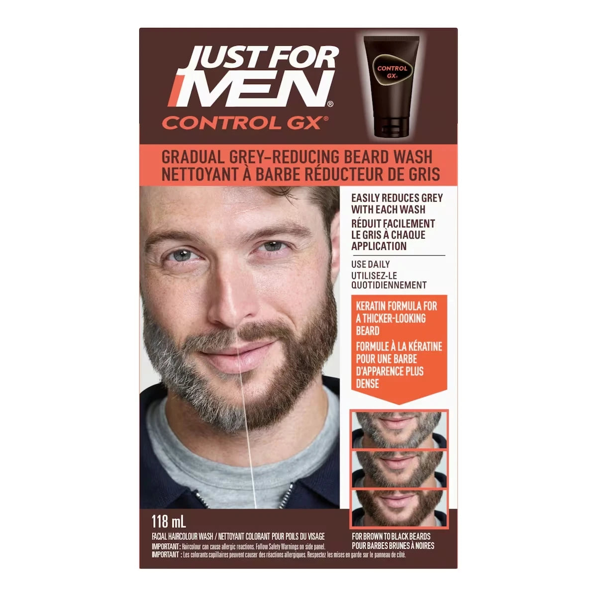 Shampoo para Barba Control GX Just For Men