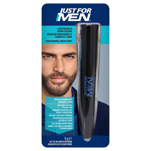 Tinte para Barba y Cejas 1 Día Castaño Oscuro Just For Men