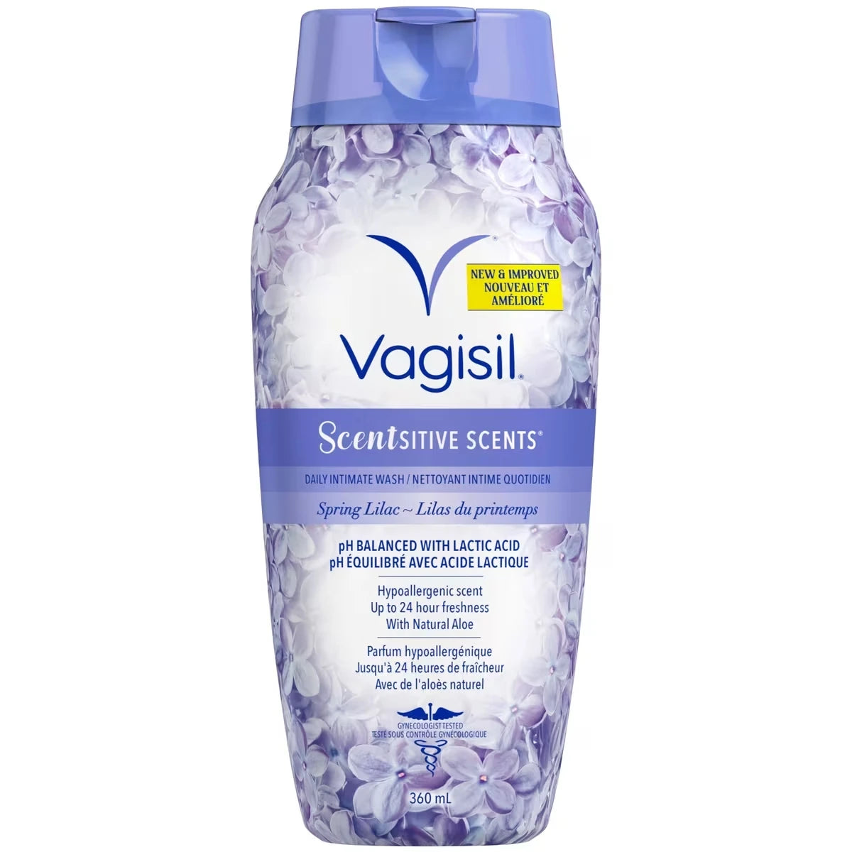 Limpiador Íntimo Diario Scentsitive Scents Lilas de Primavera Vagisil